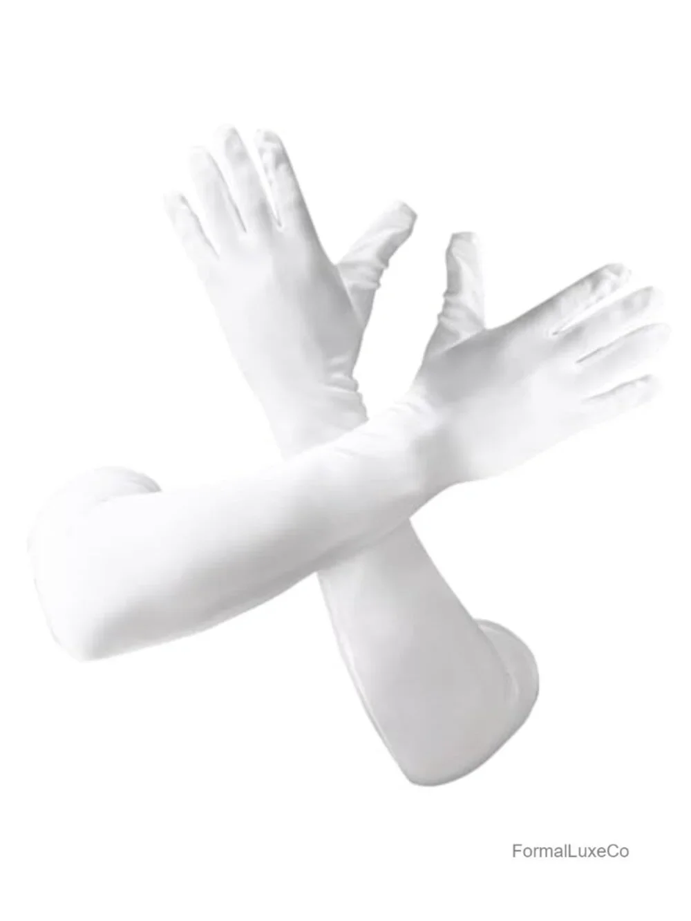 Satin Elbow-Length Opera Gloves for Women Evening Party Wedding Accessory
